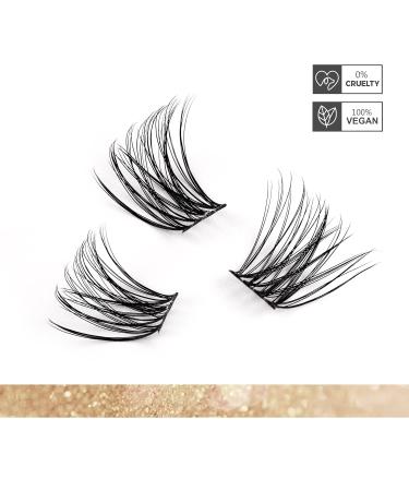 Buy Lankiz 0.07 D Curl 12mm Single Eyelashes - 72 PCs Fluffy Cluster Lashes for DIY Eyelash Extensions - Buy Online on GoSupps.com