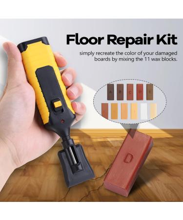Wood Floor Furniture Scratch Repair Kit of 11 Colors Wax  Leepesx Laminate Repairing Kit with Melting Tool for Cracked Stone Crack Chip Ceramic Floor - Buy Online on GoSupps.com