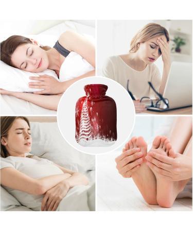 Buy KCLDECI Red Hot Water Bottle with Christmas Tree & Snowflake Cover - 2L Foot Warmer & Pain Relief - Hot & Cold Therapy - Buy Online on GoSupps.com
