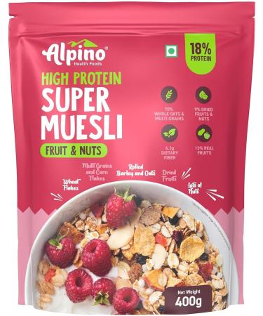 ALPI NO Breakfast Combo - Museli Fruit and Nut 400g & Chocolate Peanut Butter Smooth 1kg - Buy Online on GoSupps.com