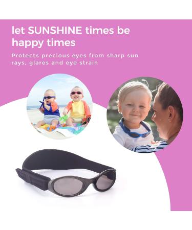 Baby Banz Adventure Sunglasses Onyx 2-5 Years - UV Protection for Kids - Buy Online on GoSupps.com