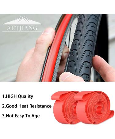 Tubeless Rim Tape Pack - Puncture Resistant PVC Strips for Bike Rims (Red) - 26x18 - Set of 2 - Buy Online on GoSupps.com