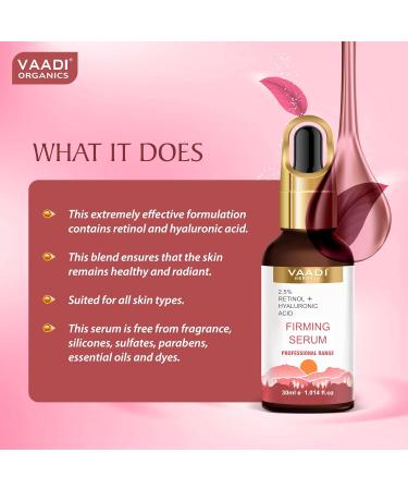 Skin Firming Serum with 2.5% Retinol & Hyaluronic Acid - 30ml | Anti-Aging Face Care for All Skin Types - International Shipping Available - Buy Online on GoSupps.com