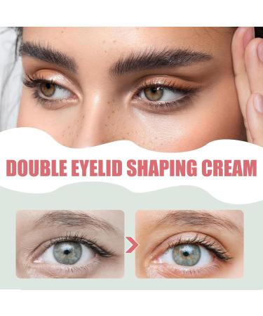 LINXINS 2PCS Double Eyelid Styling Cream Double Eyelids Modeling Cream Double Eyelid Shaping Styling Cream Long Lasting Waterproof Double-fold Eyelids Cream with 2 Brushes - Buy Online on GoSupps.com