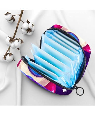 Space Cartoon Rocket Menstruation Pad Bag with Zipper - Stylish Women's Napkin & Tampon Collection Bag - Buy Online on GoSupps.com
