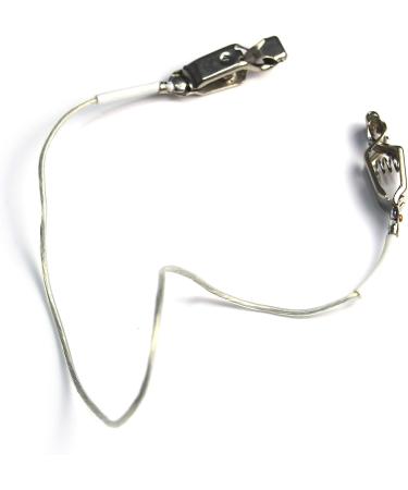 LEONARK Fencing Body Cord Set - Two/Three-Pin Plug, Head Wire Clamp Clip for Foil and Saber - Clear Wire (Set of 2) - Buy Online on GoSupps.com