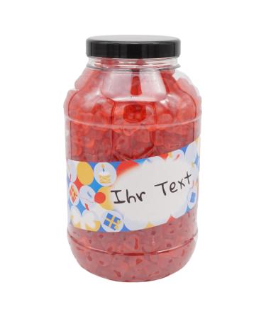 Your Naschbox |Sugar -free fruit rubber heart |Personalizable |3kg Mega Pot |XXL Large pack - motifs for many occasions - Gift 3000g Mega Pot Banderolen election