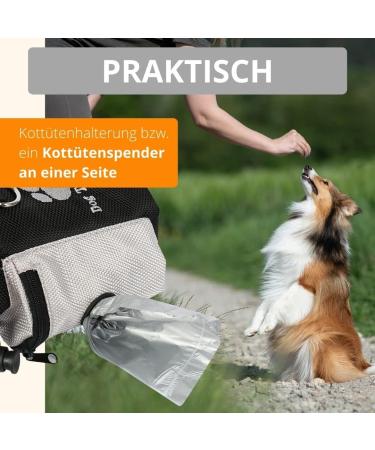 Amathing Dog Training Feed Bag - 60 Feces & Treats | 15x14 cm Black Clip & Stretch Opening - Buy Online on GoSupps.com