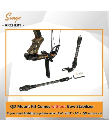 SUNYA Archery Bow Stabilizer | Carbon Fiber Body | Flexible Core | Damping System | Weights Kit | Expedition Series QD Mount Kit - Buy Online on GoSupps.com