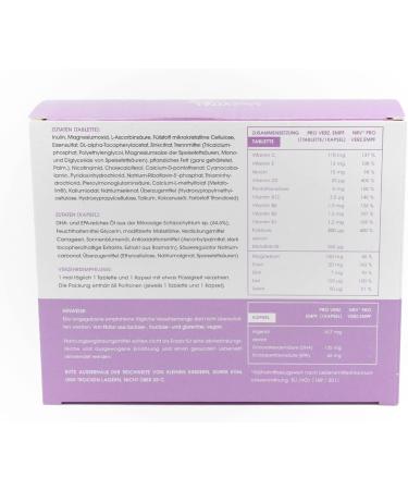 GRAVIDA Folic Acid 800 g VEGAN - Essential for Pregnancy & Breastfeeding | DHA EPA (Omega-3) Vitamin D & B12 | 2-Month Supply - Buy Online on GoSupps.com