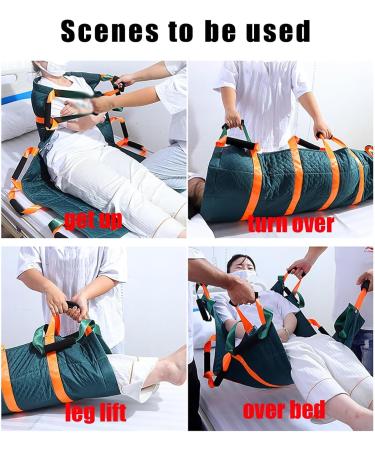 Transfer Positioning Pad Patient Transfer Sheet(46'' X 27'') with 12 Reinforced Handles 115 Kg Load 3 Layers Embossed and Waterproof Oxford Cloth for Patients Moving Turning Lifting - Buy Online on GoSupps.com