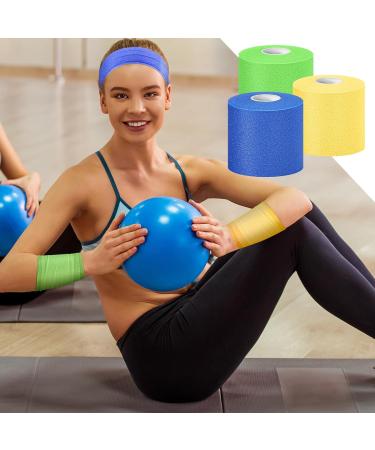 6 Pack 30 Yards Pre-wrap Foam Underwrap Tape Rolls - Ideal for Ankles, Wrists, Knees, and Hair - Assorted Colors - Buy Online on GoSupps.com