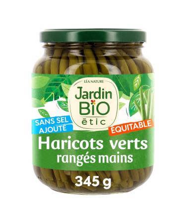 Jardin BiO tic - Hand-picked green beans with no added salt 660 g (Packaging may vary)