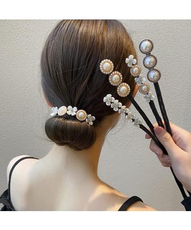 Kebolun Life 4 Pcs Tie Dye Hair Bun Set for Women - Velvet Scrunchie & Donut Maker for Elegant Buns in 5 Seconds - Reusable & Effortless Styling for Thin Hair - Buy Online on GoSupps.com