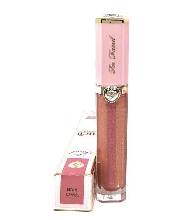 TOO FACED RICH DAZZLING HIGH-SHINE SPARKLING LIP GLOSS - CRAZY RICH