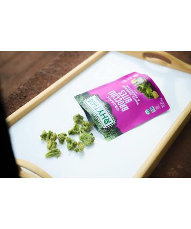 Rhythm Superfoods Crunchy Broccoli Bites - White Cheddar & Parmesan - Organic, Non-GMO, Vegan/Gluten-Free - 1.4 Oz (Pack of 4) - Buy Online on GoSupps.com