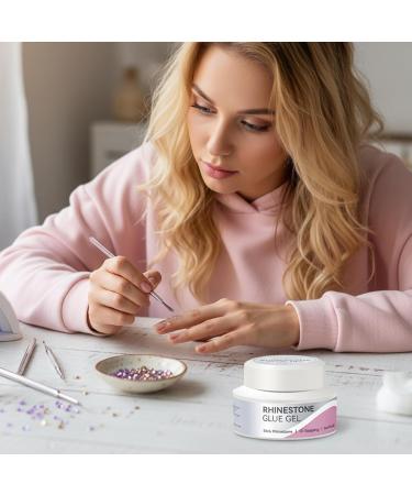 Rhinestone Nail Glue - Strong Press-On Nail Adhesive - 30g Rhinestone Glue Supplies For Sculpting Women's and Girls' Home Indoor and Outdoor Use Holidays Christmas Birthdays etc. - Buy Online on GoSupps.com