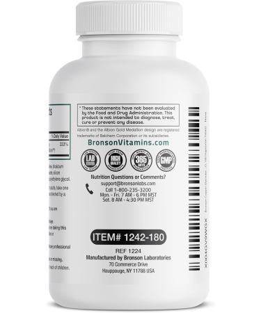 Bronson Copper Glycinate 3mg Chelated Superior Absorption Non-GMO, 180 Vegetarian Tablets - Buy Online on GoSupps.com