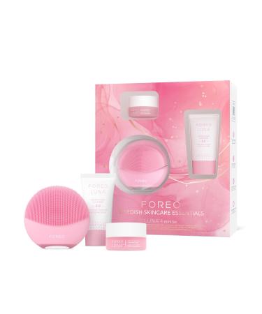 FOREO LUNA 4 mini Set Face Cleansing Brush & Face Massager + Ultra-Nourishing Cleansing Balm 0.5 fl oz + Micro-Foam Cleanser 2.0 0.67 fl oz - Face Care - Facial Skin Care Products for All Skin Types