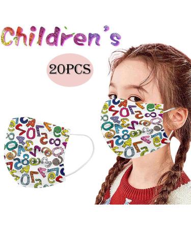 Shop Cute Colorful Disposable 3-Layer Children Face Masks Breathable Mouth Protection (10/20/50/100 Pieces) - Buy Online on GoSupps.com