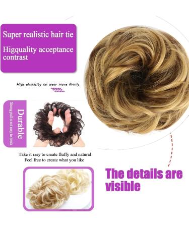 Hair Bun Hairpiece for Women Messy Bun Hair Pieces for Women Wavy Curly Bun Hair Extension Elastic Band Synthetic Chignon Updo Hair Piece Fluffy Hair Bun Scrunchies Accessories Hair Chignons(FQ001-10 FQ001-101 - Buy Online on GoSupps.com