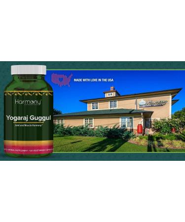 Buy Harmony Nutraceuticals Yogaraj Guggulu - Organic 120 Capsules | Ayurvedic Herbs for Muscle Nerve & Joint Pain Relief - International Shipping Available - Buy Online on GoSupps.com