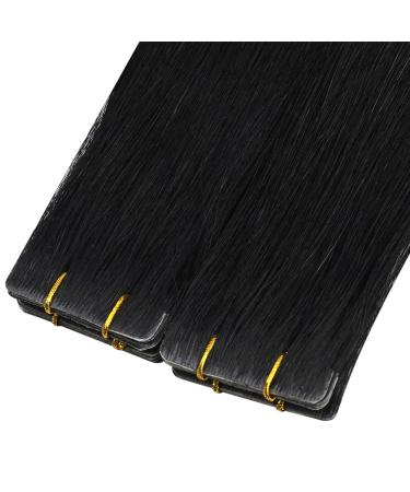Moresoo Virgin Tape-In Extensions | Real Remy Hair | Invisible Adhesive Tapes | 5 Pieces 50cm - #1 2nd Virgin Hair - Buy Online on GoSupps.com