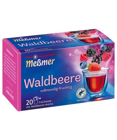 Meßmer Wild Berry | 20 tea bags | Vegan | Gluten-free | Lactose-free - Buy Online on GoSupps.com