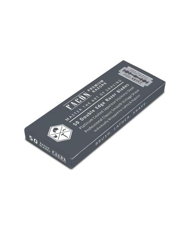50 Platinum Japanese Stainless Steel Double Edge Razor Blades - Close, Smooth Shaving Experience - 200+ Shaves - Buy Online on GoSupps.com
