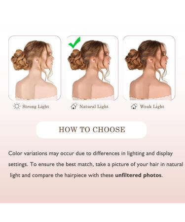 Shop TESS Hair Tie - Voluminous Messy Bun Hairpiece (Light Auburn) - Perfect for Women & Girls | 45g Elastic Band - Buy Online on GoSupps.com
