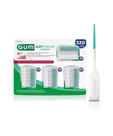 GUM - 6324A Soft-Picks Original Dental Picks, 320 Count Original Version