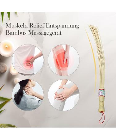 Colcolo Bamboo Massager Stick - Manual Fitness Tool for Body Massage & Sauna Relief - Buy Online on GoSupps.com