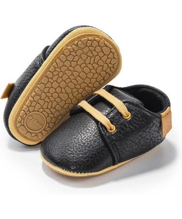 Baby Girls Boys Anti-Slip Oxford Loafer Flats Shoes 12-18 Months Black - Buy Online on GoSupps.com