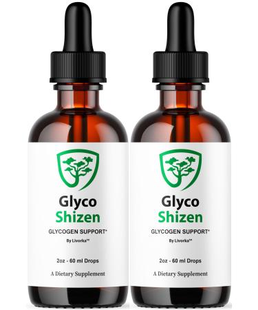 (2 Pack) Glyco Shizen Drops - GlycoShizen Drops Advanced Support Premium Formula Glycoshizen Supplement Liquid Extract Overall Health & Daily Wellness GlycoShizin Drop 2 Bottles for 2 Months
