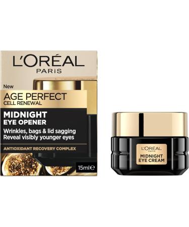 L'Or al Paris Age Perfect Cell Renew Midnight Eye Cream Antioxidant Recovery Complex Vitamin E and Fermented Black Tea reveal visibly younger eyes 15ml - Buy Online on GoSupps.com