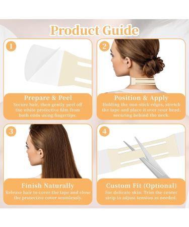 48pcs Neck Tape Lifting Invisible - Instant Neck & Face Lift Strap Patch Tightening Tapes (4 High Elastic Pull Strips + 40 Replacement Patches) - Breathable Skin Tone Bands for Instant Lift - Buy Online on GoSupps.com