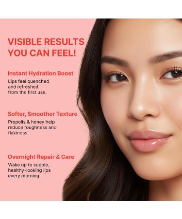Korean Skincare Propolis Honey Lip Sleeping Mask Nourishing Overnight Lip Treatment for Dry & Chapped Lips K-Beauty Hydrating Lip Balm with Propolis Extract Repairs & Softens Lips (20g) - Buy Online on GoSupps.com