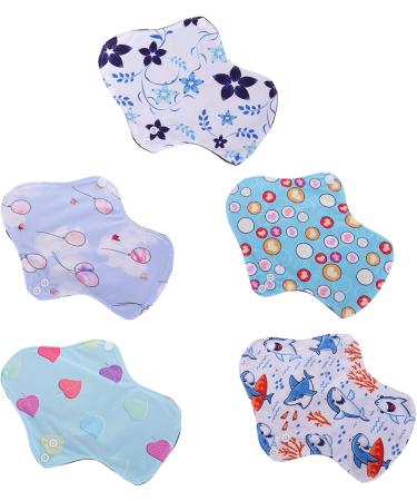 Exceart 6PC Reusable Menstrual Pads & Incontinence Pads - Eco-Friendly Cloth Pads with Carry Bag for Women - Buy Online on GoSupps.com