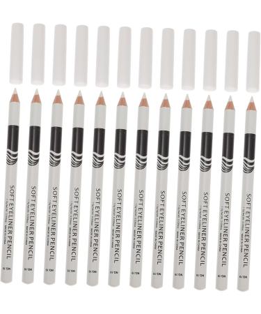 Healeved 48 Pcs Lying Silkworm Eyeliner Glitter Highlighter Waterproof Eyeliner Pen Eyebrow Pencil Wood White - Buy Online on GoSupps.com