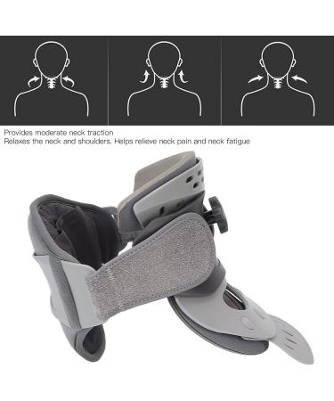 SAFWEL Cervical Traction Device - Neck Support Bandage for Pain Relief Hot Compress & Cervical Stretching | Adjustable Temperature Control - Buy Online on GoSupps.com