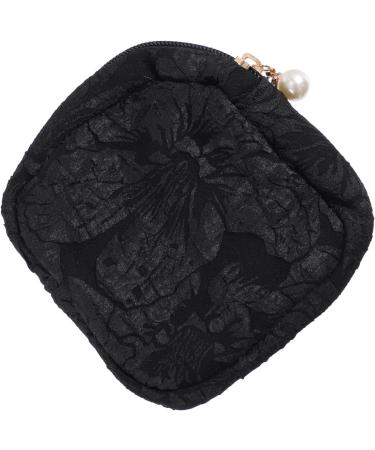 Healeved 12pcs Sanitary Napkin Storage Bag Storage Bag Zipper Period Pouch Large Wallets for Women Extra Capacity Napkin Storage Bags Portable Girl Carry Grocery Bag Cotton Linen Blackx12pcs 11x11x3cmx12pcs - Buy Online on GoSupps.com