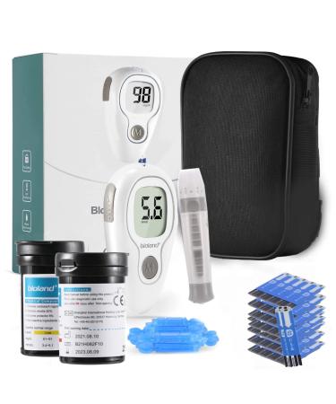 Blood Glucose Monitor - G-427B Testing Kit with 100 Test Strips and 100 Lancets - Portable Blood Sugar Test Kit for Home Use (Upgraded Needle) Blood Glucose Monitor Set