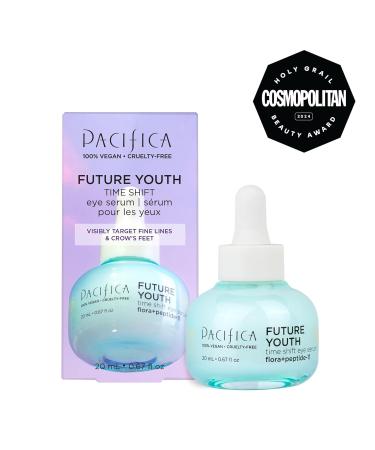 Pacifica Future Youth Time Shift Eye Serum Peptide Eye Serum for Fine Lines & Dark Circles Lifting & Firming Under Eye Treatment w/Flora + Peptide-11 Unscented Hydrating Gel for All Skin Types - Buy Online on GoSupps.com