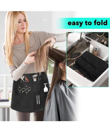 Waterproof Hair Stylist Apron with 5 Pockets | Bleach-Proof Barber Apron for Men & Women - Ideal for Salons & Cosmetology - Buy Online on GoSupps.com