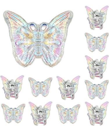 Butterfly Hair Clips | Butterfly Clips Hair Accessories Silver & White Butterfly Clips Cute Hair Clip for Wedding Girls Travel Women - Buy Online on GoSupps.com