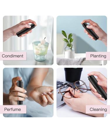 Tekson 4PCS 10ML Perfume Atomizer Travel  Refillable Cologne Containers  Dispenser Spray Empty Bottle for Mini Sprayer Size (Black) 4 black black-4pcs - Buy Online on GoSupps.com
