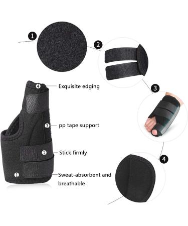 Bunion Corrector Brace - Toe Straightener & Pain Relief for Hallux Valgus - Nighttime Support for Women & Men - Black - Buy Online on GoSupps.com