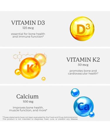 Bliss Serenity Vitamin D3 K2 5000 IU with MK-7 - 120 Vegcaps - Ultimate Absorption Formula - Buy Online on GoSupps.com