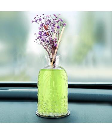 Glass Diffuser Bottles Set - 4 Empty Reed Diffuser Bottles for Essential Oils & Room Fragrance - Decorative Glass Bottles & Fragrance Vases - Buy Online on GoSupps.com