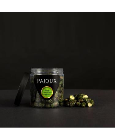 Pajoux Salted Caramelised Pistachios (Small) | Honey Caramelised Nuts - Roasted Nuts - GMO Free Nuts - Nuts in a Gift Jar Salted Caramelised Pistachios Small - Buy Online on GoSupps.com